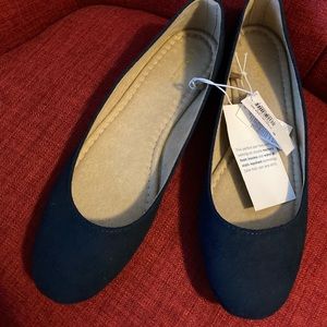 Old navy blue suede flats. Never worn NWT